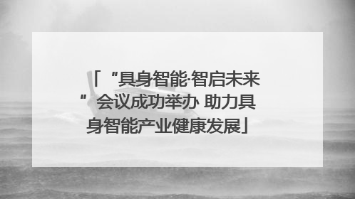 “具身智能·智启未来”会议成功举办 助力具身智能产业健康发展