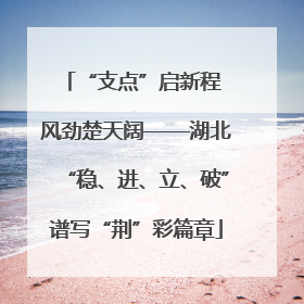 “支点”启新程 风劲楚天阔——湖北“稳、进、立、破”谱写“荆”彩篇章