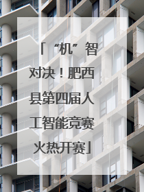 “机”智对决！肥西县第四届人工智能竞赛火热开赛