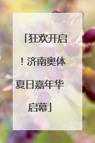 狂欢开启！济南奥体夏日嘉年华启幕
