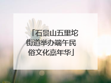 石景山五里坨街道举办端午民俗文化嘉年华