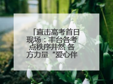 直击高考首日现场：丰台各考点秩序井然 各方力量“爱心伴考”服务考生