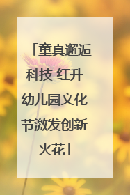 童真邂逅科技 红升幼儿园文化节激发创新火花