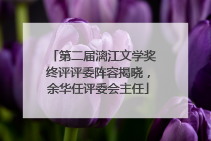 第二届漓江文学奖终评评委阵容揭晓，余华任评委会主任