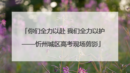你们全力以赴 我们全力以护——忻州城区高考现场剪影