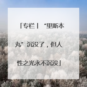 专栏丨“里斯本丸”沉没了，但人性之光永不沉没