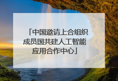 中国邀请上合组织成员国共建人工智能应用合作中心
