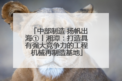 中部制造 扬帆出海①丨湘潭：打造具有强大竞争力的工程机械再制造基地