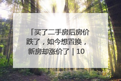 买了二手房后房价跌了，如今想置换，新房却涨价了｜100个买房故事