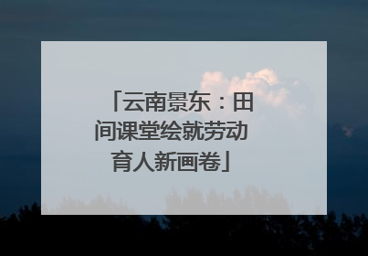 云南景东：田间课堂绘就劳动育人新画卷