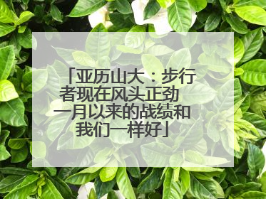 亚历山大：步行者现在风头正劲 一月以来的战绩和我们一样好