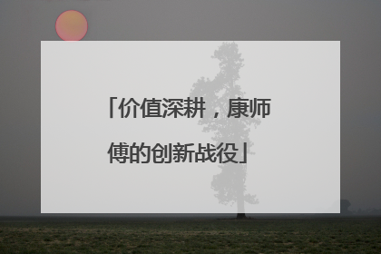 价值深耕，康师傅的创新战役