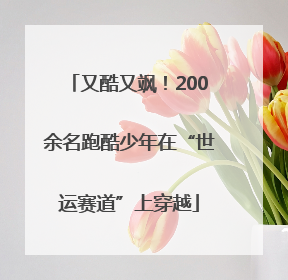 又酷又飒！200余名跑酷少年在“世运赛道”上穿越