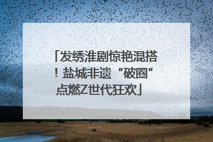 发绣淮剧惊艳混搭！盐城非遗“破圈”点燃Z世代狂欢