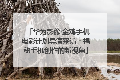 华为影像·金鸡手机电影计划导演采访：揭秘手机创作的新视角