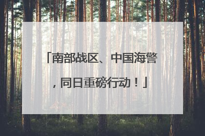 南部战区、中国海警，同日重磅行动！