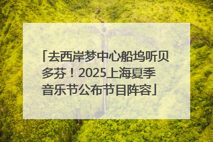 去西岸梦中心船坞听贝多芬！2025上海夏季音乐节公布节目阵容