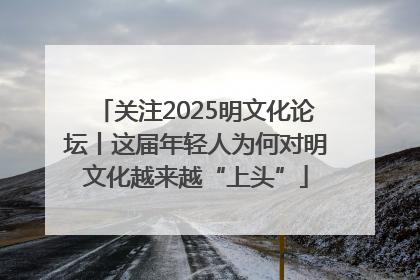 关注2025明文化论坛丨这届年轻人为何对明文化越来越“上头”