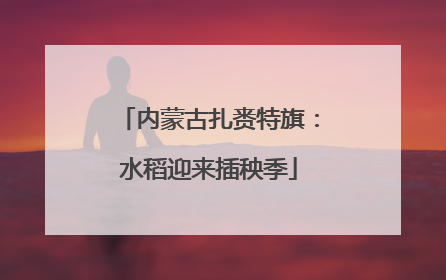 内蒙古扎赉特旗：水稻迎来插秧季
