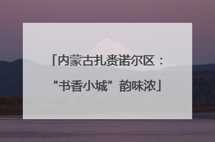 内蒙古扎赉诺尔区：“书香小城”韵味浓