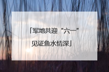 军地共迎“六一” 见证鱼水情深