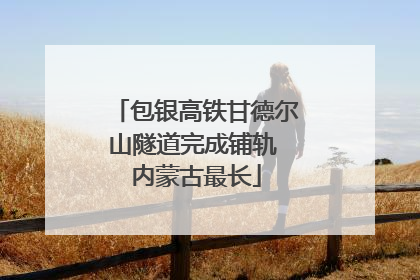 包银高铁甘德尔山隧道完成铺轨 内蒙古最长