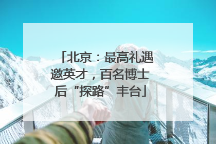 北京：最高礼遇邀英才，百名博士后“探路”丰台