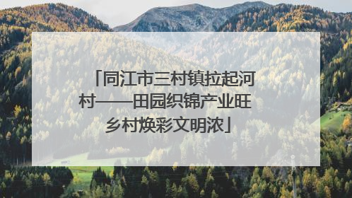 同江市三村镇拉起河村——田园织锦产业旺 乡村焕彩文明浓