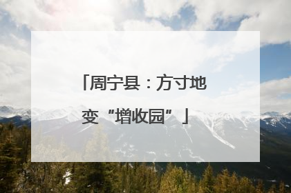 周宁县：方寸地变“增收园”