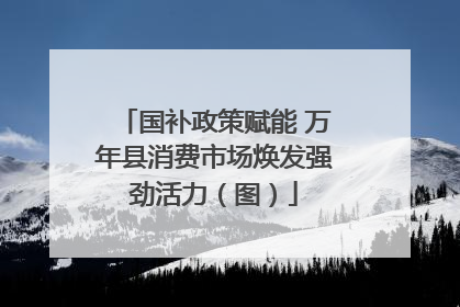 国补政策赋能 万年县消费市场焕发强劲活力（图）