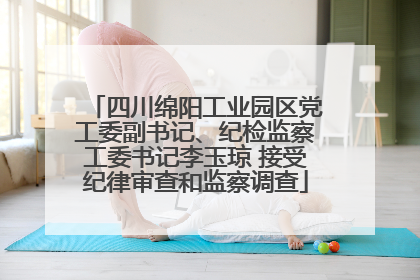 四川绵阳工业园区党工委副书记、纪检监察工委书记李玉琼 接受纪律审查和监察调查