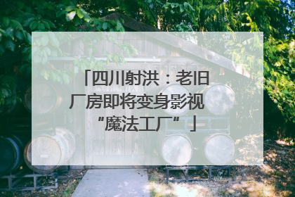 四川射洪：老旧厂房即将变身影视“魔法工厂”