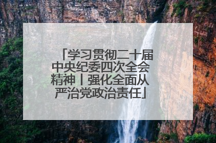 学习贯彻二十届中央纪委四次全会精神丨强化全面从严治党政治责任