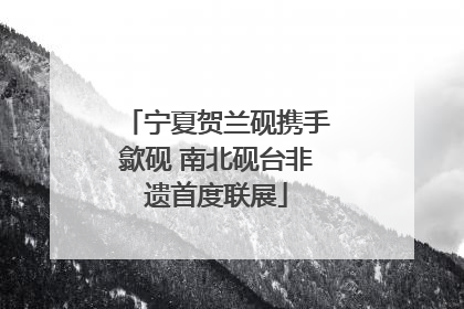 宁夏贺兰砚携手歙砚 南北砚台非遗首度联展