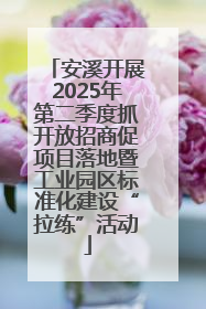 安溪开展2025年第二季度抓开放招商促项目落地暨工业园区标准化建设“拉练”活动