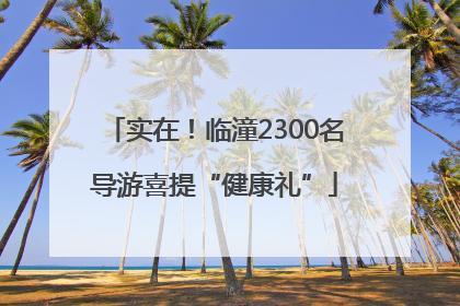实在！临潼2300名导游喜提“健康礼”