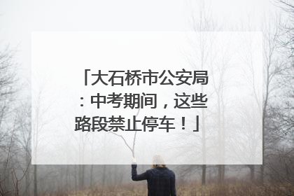 大石桥市公安局：中考期间，这些路段禁止停车！