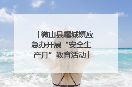 微山县驩城镇应急办开展“安全生产月”教育活动