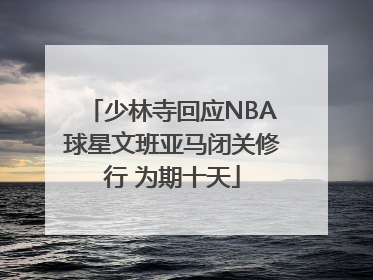 少林寺回应NBA球星文班亚马闭关修行 为期十天