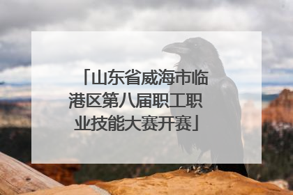 山东省威海市临港区第八届职工职业技能大赛开赛