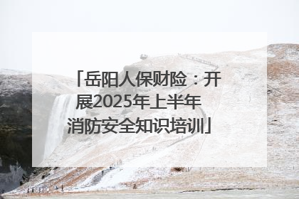 岳阳人保财险：开展2025年上半年消防安全知识培训