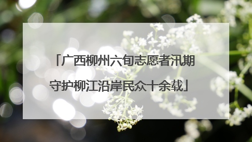 广西柳州六旬志愿者汛期守护柳江沿岸民众十余载