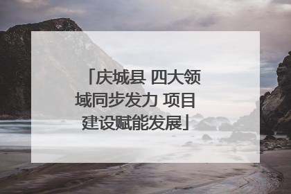 庆城县 四大领域同步发力 项目建设赋能发展