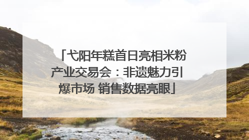 弋阳年糕首日亮相米粉产业交易会：非遗魅力引爆市场 销售数据亮眼