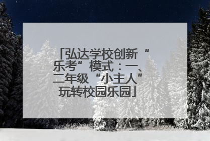 弘达学校创新“乐考”模式：一、二年级“小主人”玩转校园乐园