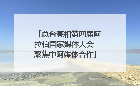 总台亮相第四届阿拉伯国家媒体大会 聚焦中阿媒体合作