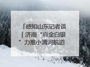 感知山东记者谈｜济南“真金白银”力推小清河航道 黄金水道激活区域经济新动能