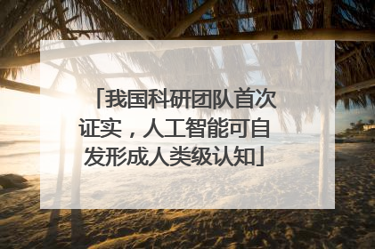 我国科研团队首次证实，人工智能可自发形成人类级认知