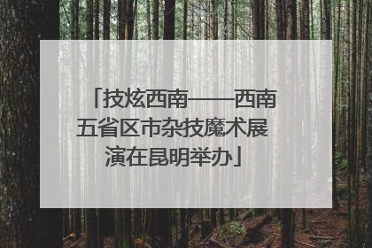 技炫西南——西南五省区市杂技魔术展演在昆明举办