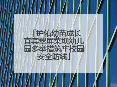 护佑幼苗成长 宜宾翠屏菜坝幼儿园多举措筑牢校园安全防线
